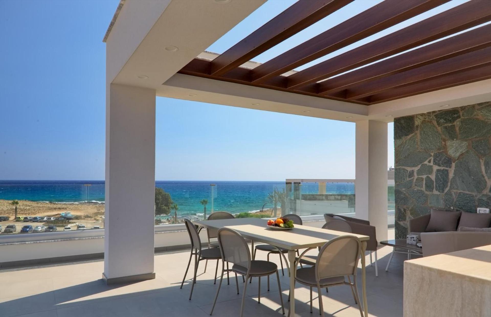 Beachfront Luxury Villa Idania Agia Napa Exterior foto